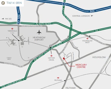 Unit 6 Mercury Centre, Central Way, Feltham, Industrial / Warehouse To Let - Location plan