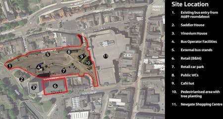 Town Centre Retail Unit To Let in Bishop Auckland, Bishop Auckland, Retail To Let - Bus Station Plan.jpg