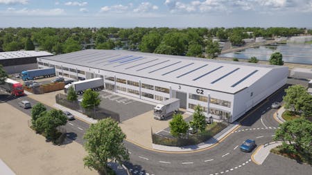 Unit C2, Dolphin Estate, Windmill Road West, Sunbury-On-Thames, Industrial / Warehouse To Let - CGI aerial