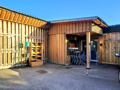 Station House, Littlehaven, Horsham, Leisure / Office / Other / Trade Counter To Let - Wooden front.jpg