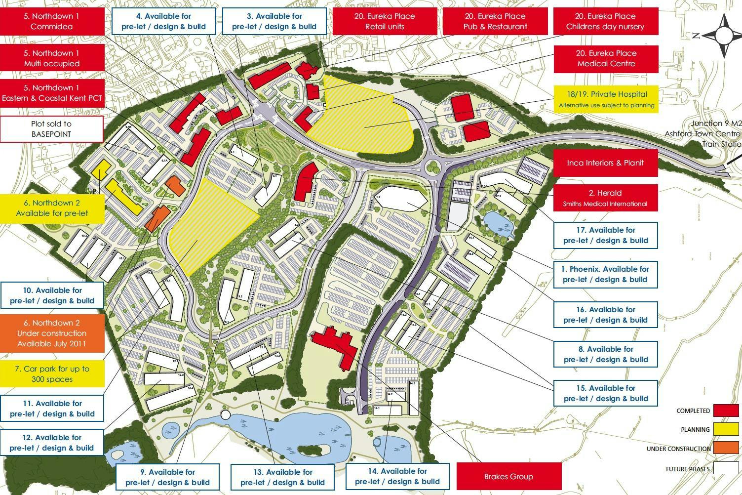 Development Plots - Eureka Business Park, Trinity Road, Ashford, Office / Development To Let / For Sale - Master Plan.jpg