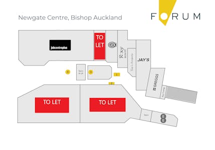 Retail Units To Let in Bishop Auckland, Bishop Auckland, Retail To Let - UPDATED AVAILABILITY PLAN  NEWGATE CENTRE.png