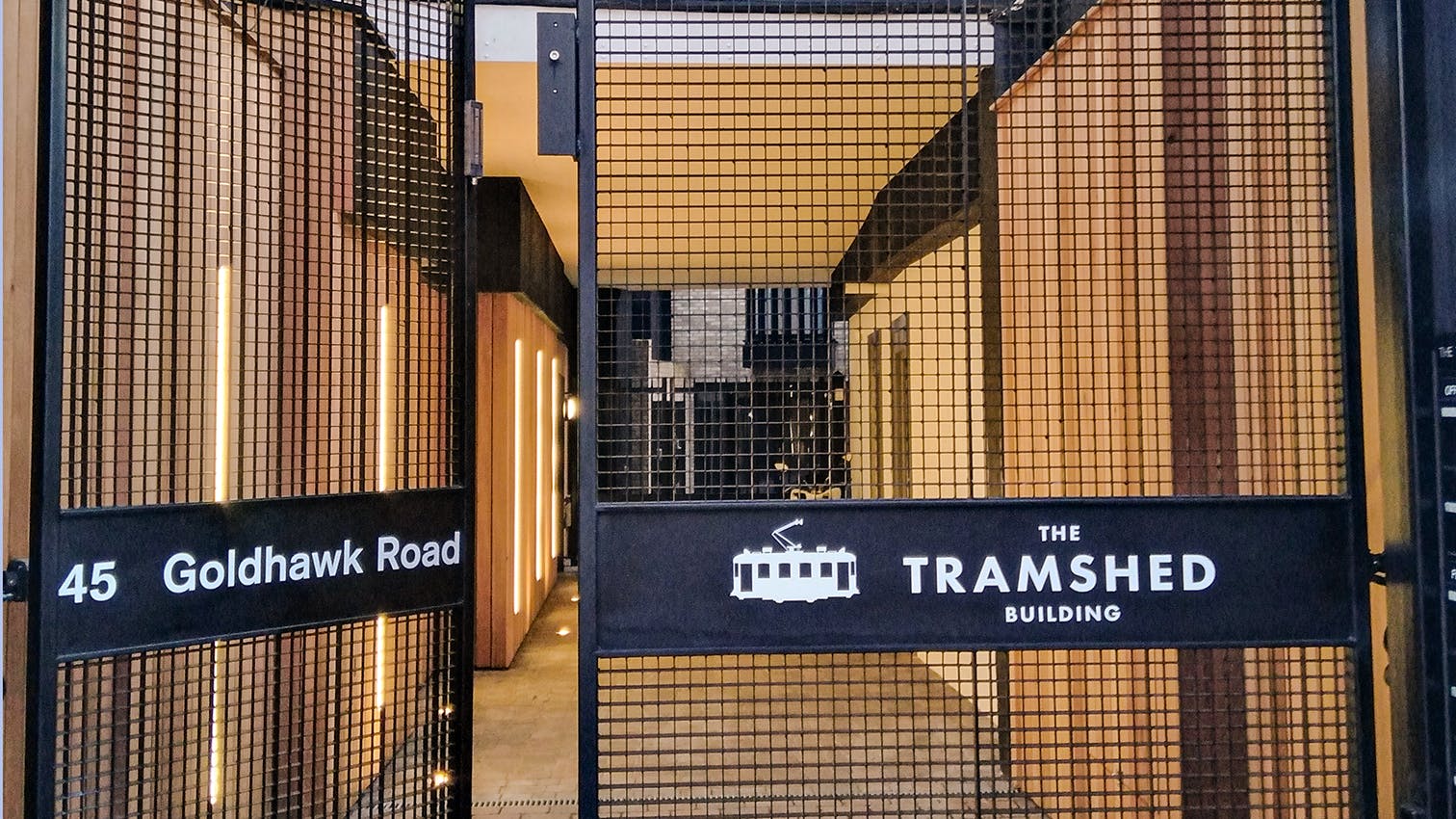 The Tramshed, 45a Goldhawk Road, Shepherds Bush, Office To Let / For Sale - The Tramshed, 45 Goldhawk Road, Shepherds Bush W12, Office for rent West London, EXT gate.jpg