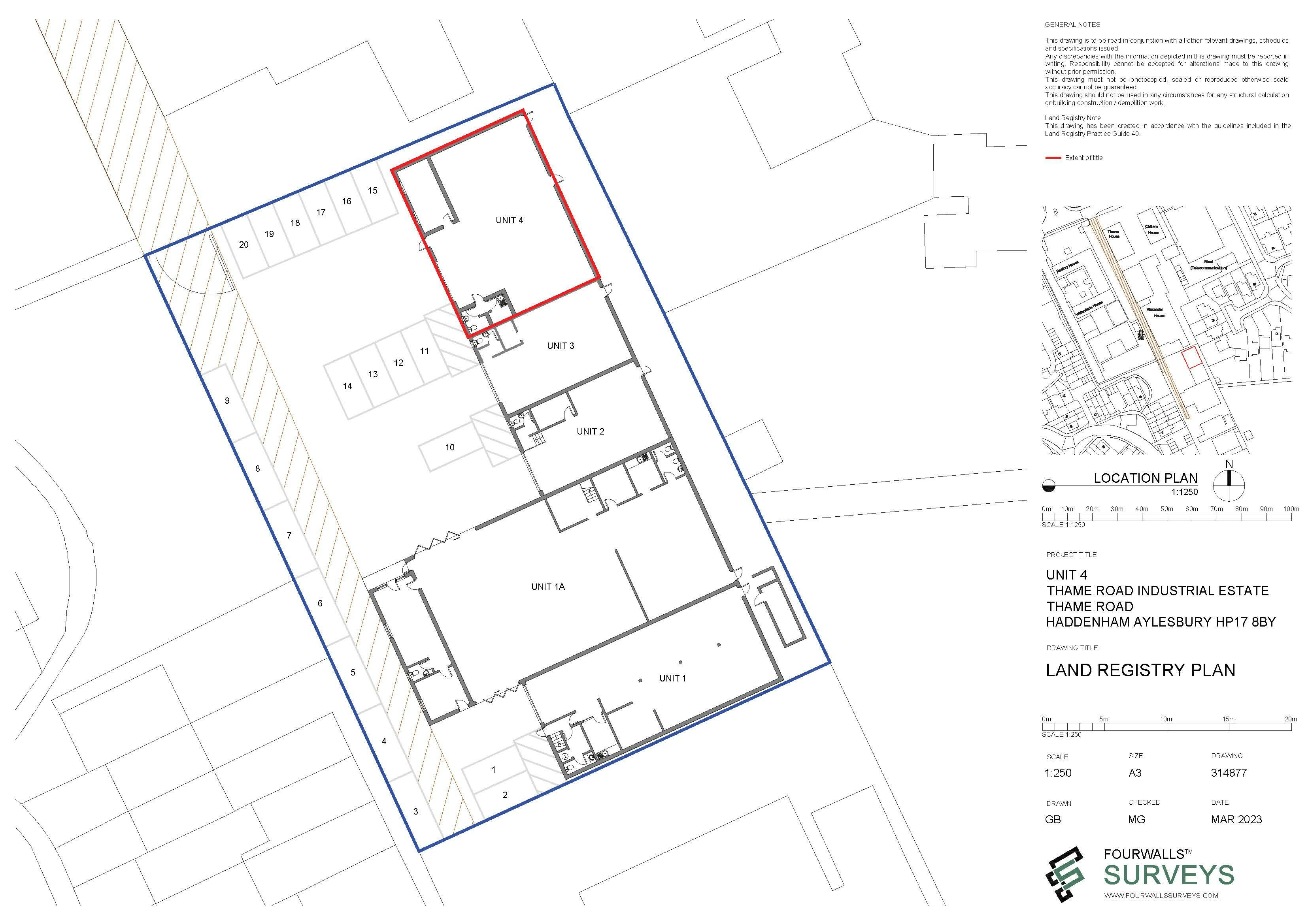 Unit 4, Thame Road Industrial Estate, Aylesbury, Industrial To Let - unit 4 plan.jpg