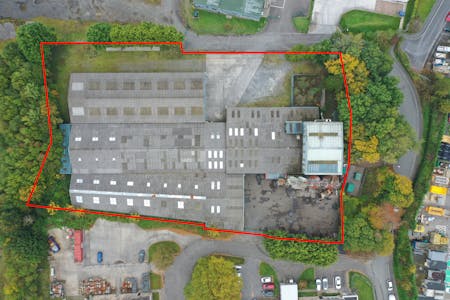 Former Cambrian Pet Food Premises, Church Bank, Llandovery, Industrial / Industrial/Logistics / Warehouse To Let - LL042redline.jpg