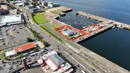 East India Harbour, Greenock, A3 (Restaurants and Cafes) / Commercial Development / E Class restaurant (with extract) / Licensed Premises / Restaurant To Let / For Sale - dji_fly_20260810_163342_0153_1786386079003_photo.jpeg