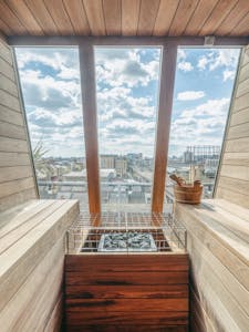 Large Self-Contained Studios, Netil House, London, Leisure / Office To Let - Rooftop Sauna.jpg