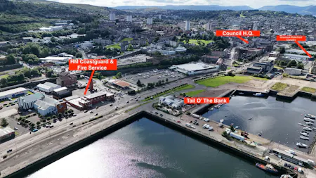 East India Harbour, Greenock, A3 (Restaurants and Cafes) / Commercial Development / E Class restaurant (with extract) / Licensed Premises / Restaurant To Let / For Sale - dji_fly_20260810_163742_0158_1786386107623_photo.jpeg