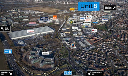 8 Acre Road, Reading, Industrial / Warehouse To Let - Unit 8 Acre Road Aerial.jpg