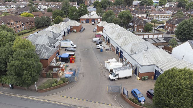 Unit 13, Maple Industrial Estate, Feltham, Industrial / Warehouse To Let - Estate Aerial.jpg