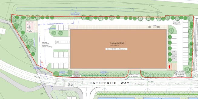 Ng2 Business Park, Nottingham, Distribution Warehouse / Land To Let / For Sale - Indicative shed plan 2.png