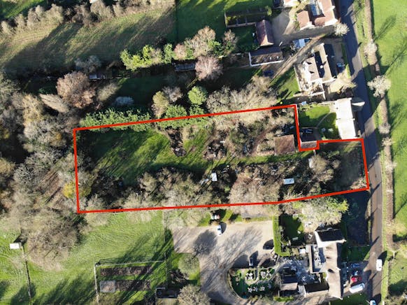 Land Adj Woodbine Cottage, Murcott, Land / Residential For Sale - AERIAL RED LINE.jpeg