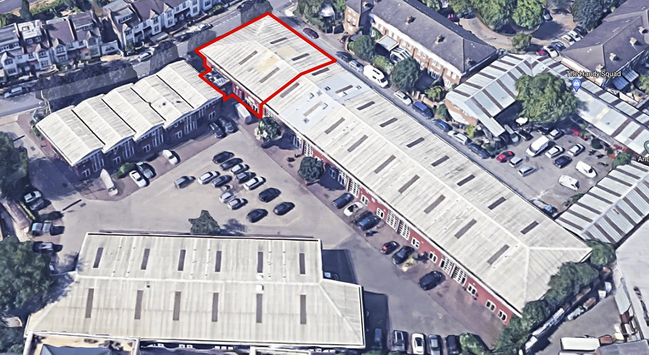 Unit 1, Hurlingham Business Park, Sulivan Road, Fulham, Office For Sale - Hurlingham Buisness Park Unit 1 3D outlined view.jpg