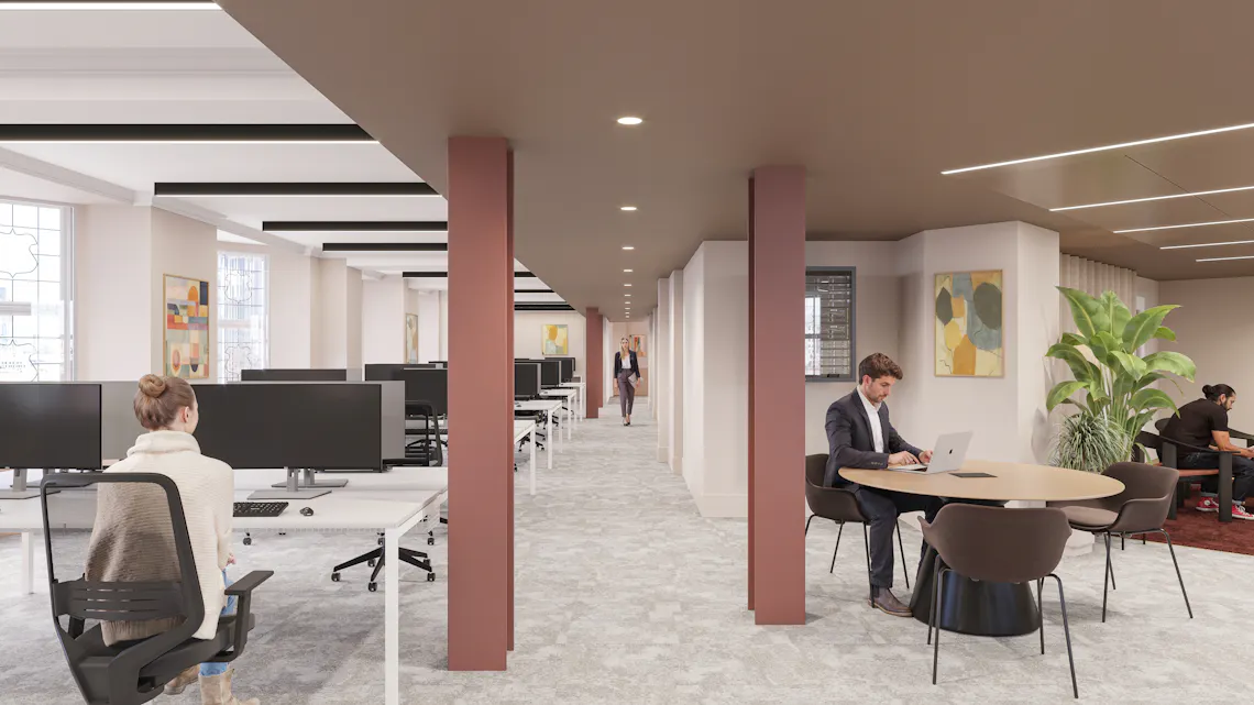 14 Sicilian Avenue, London, Office To Let - 07-2473 12 Sicilian Avenue_3rd_Open Plan Option.jpg