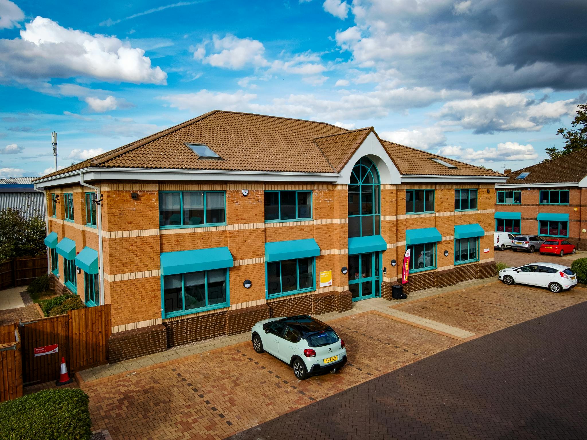 6 Jephson Court, Tancred Close, Lemmington Spa, Investment To Let / For Sale - Tancred_Close_Drone_View_Left_target_max.jpg