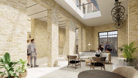 22 Vine Hill, London, Office To Let / For Sale - Warner Yard Reception CGI.jpg