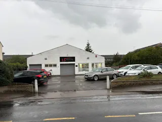 8 Guildford Road, Farnham, Industrial To Let - Front Forecourt.jpg