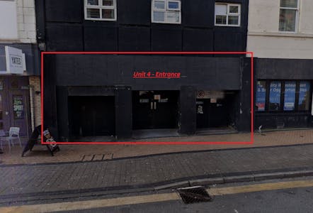 Unit 4, Market Street, Blackpool, D2 (Assembly and Leisure) / Leisure / Restaurant / Cafe To Let - GF and Hotel Photo from Market St Unit 4 Marked Up.jpg