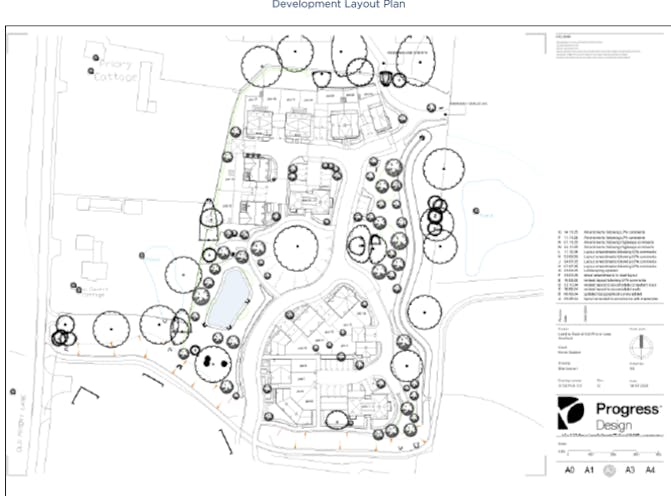 Land East of Old Priory Lane, Bracknell, Development / Residential For Sale - Development Layout Plan