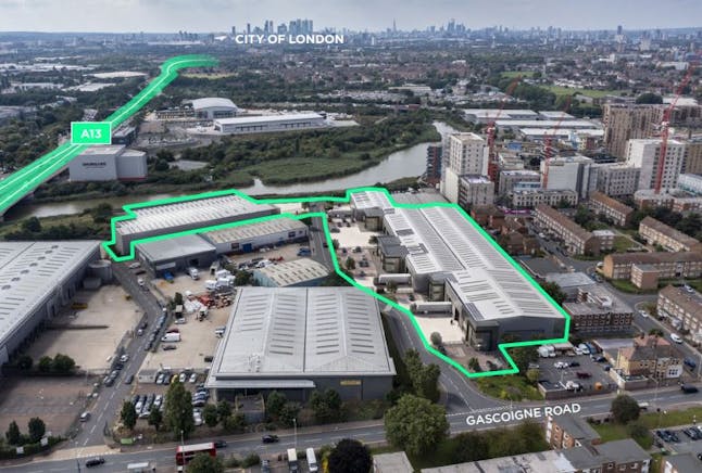 Unit 7B Valor Park - East Circular, Gascoigne Road, Barking, Industrial To Let - Aerial