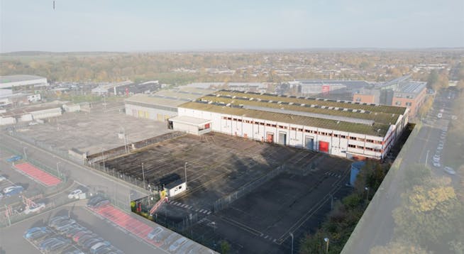 Olding Road, Bury St Edmunds, Industrial To Let - Aerial with overlay.jpg