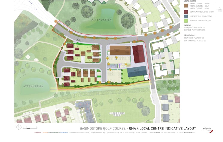 Local Centre, Nursery Building, Bloor Homes, the Green, Formerly Basingstoke Golf Club, Basingstoke, D1 Premises To Let / For Sale - P182246_1251J Indicative Layout.jpg