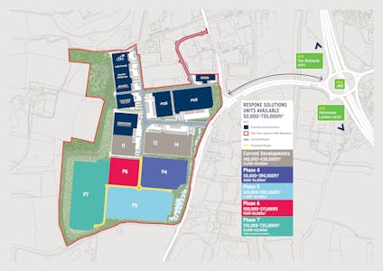 Port One Logistics Park, Venture Way, Great Blakenham, Industrial / Industrial / Storage / Industrial / Warehouse To Let / For Sale - Port One  Website Masterplan  V7_darkercontours_RGB.jpg