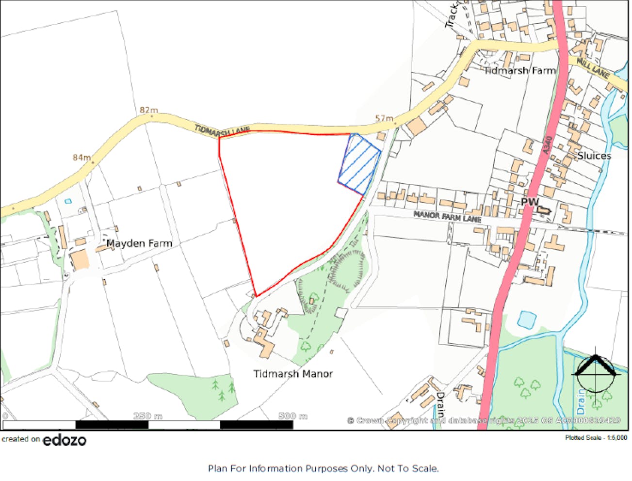Land at Manor Field, Reading, Development / Residential For Sale - Manor Farm OS Plan