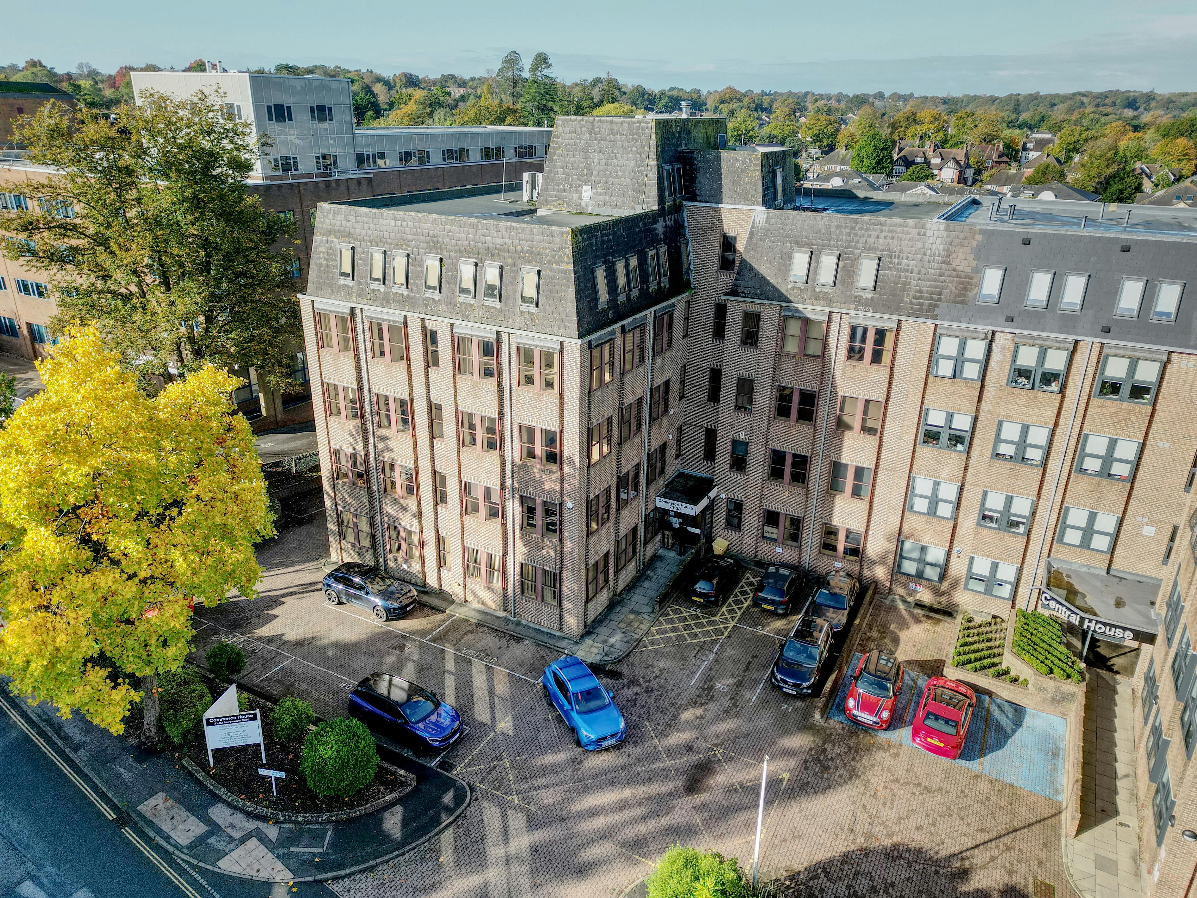 21 Perrymount Road, Part 4th Floor, Haywards Heath, Office To Let - Drone 1.jpg