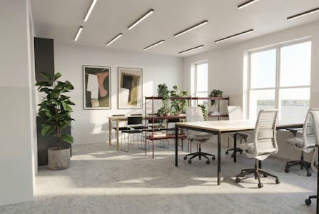 40-42 Lexington Street, London, Office To Let - Indicative CGI (2nd desks)