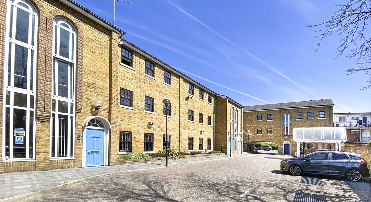 1 Dukes Gate, Acton Lane, Chiswick Gate, Office To Let - 1 Dukes Gate Chiswick W4 Office to let West London EXT yard.jpg