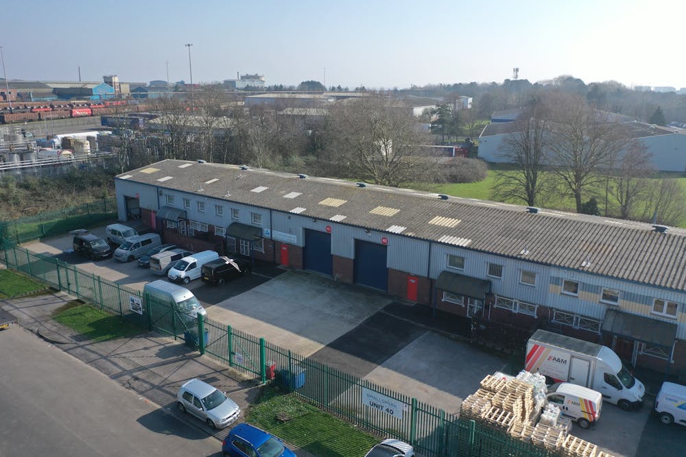 Unit 40, Portmanmoor Road Industrial Estate - 40 block aerial 03.jpg