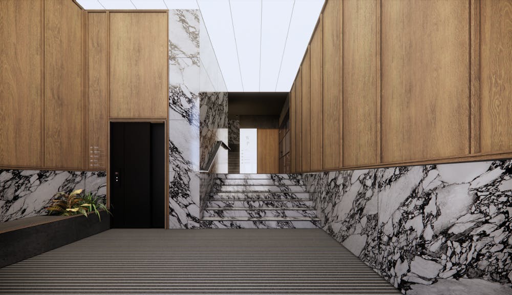 Wellington Place, 107 West Regent Street - Entrance CGI