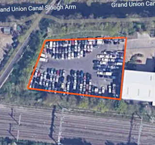 Secure Yard Langley Park, Langley, Land / Open Storage To Let - Secure Yard Aerial Langley Park.png