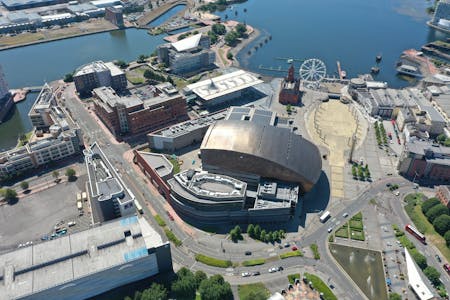 Workspaces at the Wales Millennium Centre, Bute Place, Cardiff, Office To Let - HDDRONE06.JPG