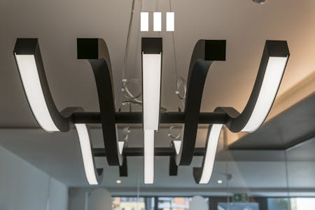8 City Road, Moorgate, London, EC1, London, Office To Let - 8 City Road  Contemporary Room With Modern Geometric Chandelier.jpg