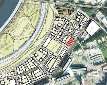 Nový Rohan - D31, Rohanské nábřeží, Praha 8, Office / Retail To Let - Nov Rohan_D31_location on map.jpg