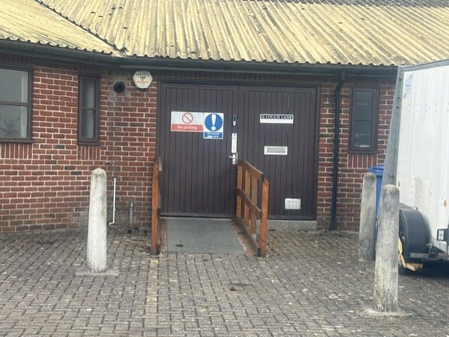 11 Couch Lane, Devizes, Offices To Let - Rear doors 2 June 2026.jpeg