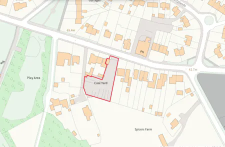 Coal Yard, 25 The Street, Charlwood, Land / Open Storage To Let / For Sale - Site Plan Charlwood.png
