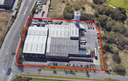 Unit 1 Greengate Point, Greenside Way, Middleton, Industrial / Warehouse To Let / For Sale - Greenside Way Aerial red line.jpg
