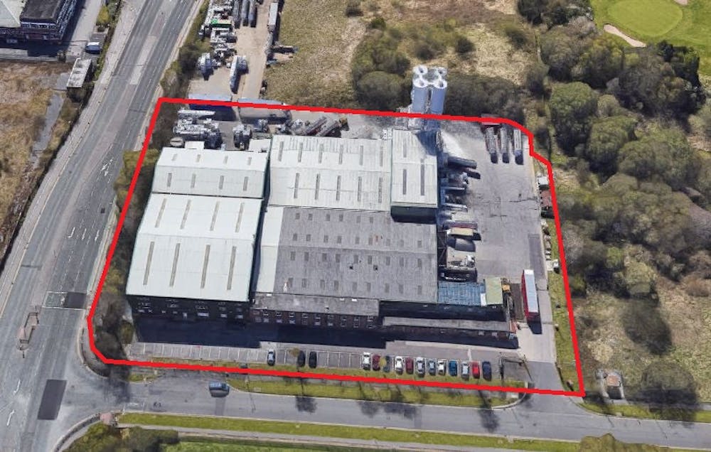 Unit 1 Greengate Point, Greenside Way, Middleton, Industrial / Warehouse To Let / For Sale - Greenside Way Aerial red line.jpg