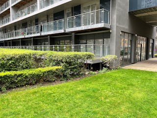 20 Indescon Square, London, Leisure / Offices / Retail To Let - External picture showing terrace from communal gardens