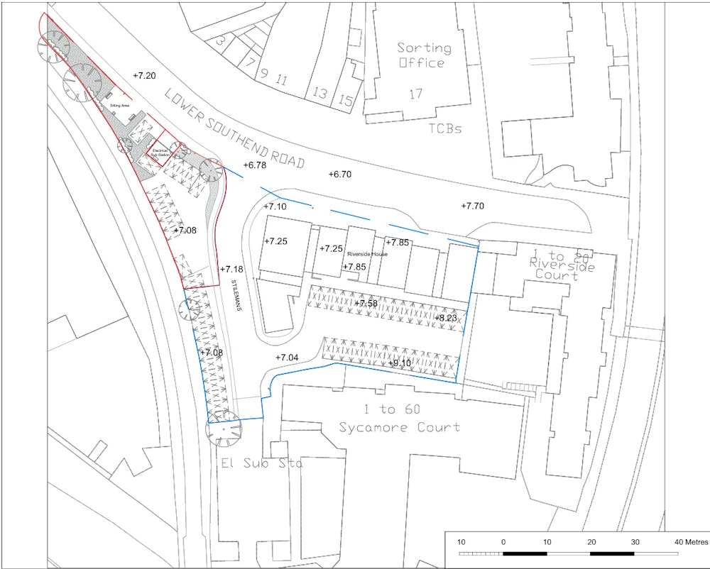 Block E Riverside House, Lower Southend Road - site plan block E.jpg