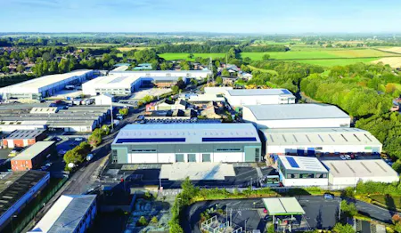 Logicor Park, Atlantic Street, Altrincham, Industrial / Warehouse To Let - Logicor Park, Altrincham - Aerial.jpg