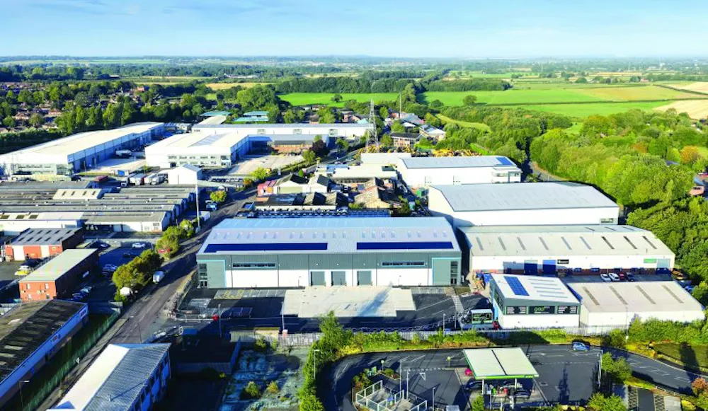 Logicor Park, Atlantic Street - Logicor Park, Altrincham - Aerial.jpg