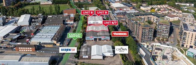Unit 8 Sydenham Industrial Estate, Kangley Bridge Road, London, Industrial To Let - Units 6-9 Sydenham Industrial Estate  Aerial View.jpg
