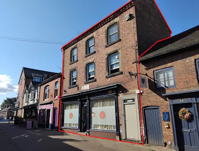 5 Queen Street, Market Drayton, Investment / Mixed Use / Other / Retail For Sale - 5 Queen St - marked up.jpg