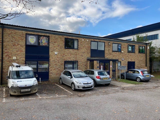 Unit 10 Watchmoor Trade Centre, Camberley, Industrial / Warehouse To Let - Extenal office area photo 211013.jpg
