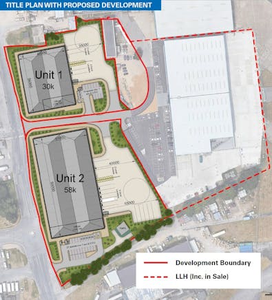 Site 4, Aviation Business Park, Enterprise Way,, Christchurch, Investment / Industrial / Investment For Sale - Title Plan with Proposed Development.jpg