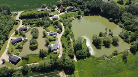 Weybread Lakes and Lodges, Mill Lane, Diss, Caravan Park - Holiday / Leisure For Sale - site shot drone.jpg